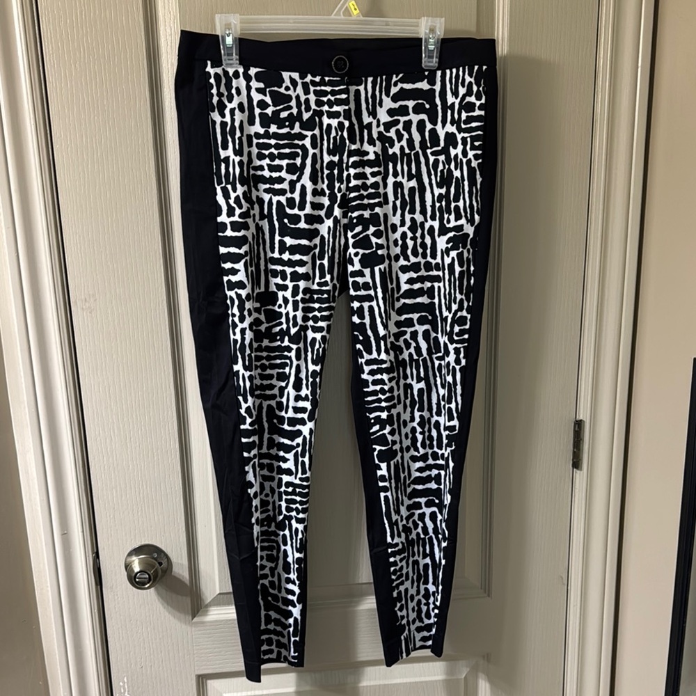Black and White Patterned Pants